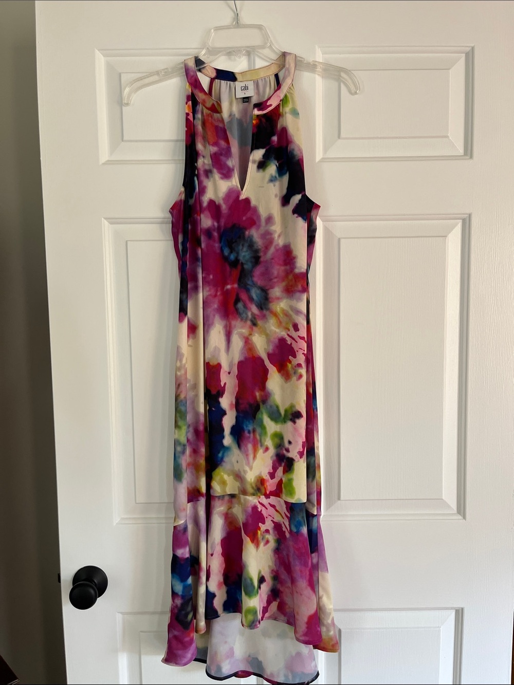 cAbi Floral Watercolor Maxi Dress in Multicolor